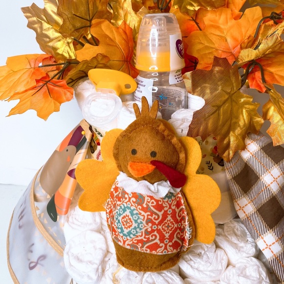 My 1st Thanksgiving Diaper Cake